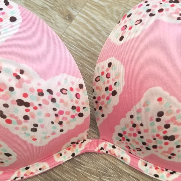 Victoria's Secret Vintage Sexy Little Things Heart Candy Gumball Push-up Bra 34C - Picture 8 of 10